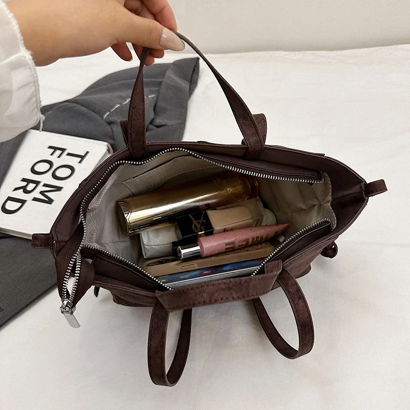 Light Luxury Solid PU Hasp Sho - Luxury Bags Tote recension och pris
